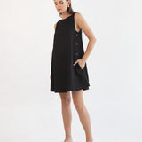 Maeve Buttoned Feeding Dress - Black