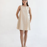 Maeve Buttoned Feeding Dress - Sand