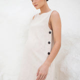 Maeve Buttoned Feeding Dress - Sand
