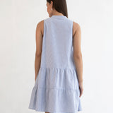 Melanie Sleeveless Dress -  Blue