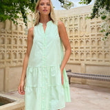 Melanie Sleeveless Dress - Green