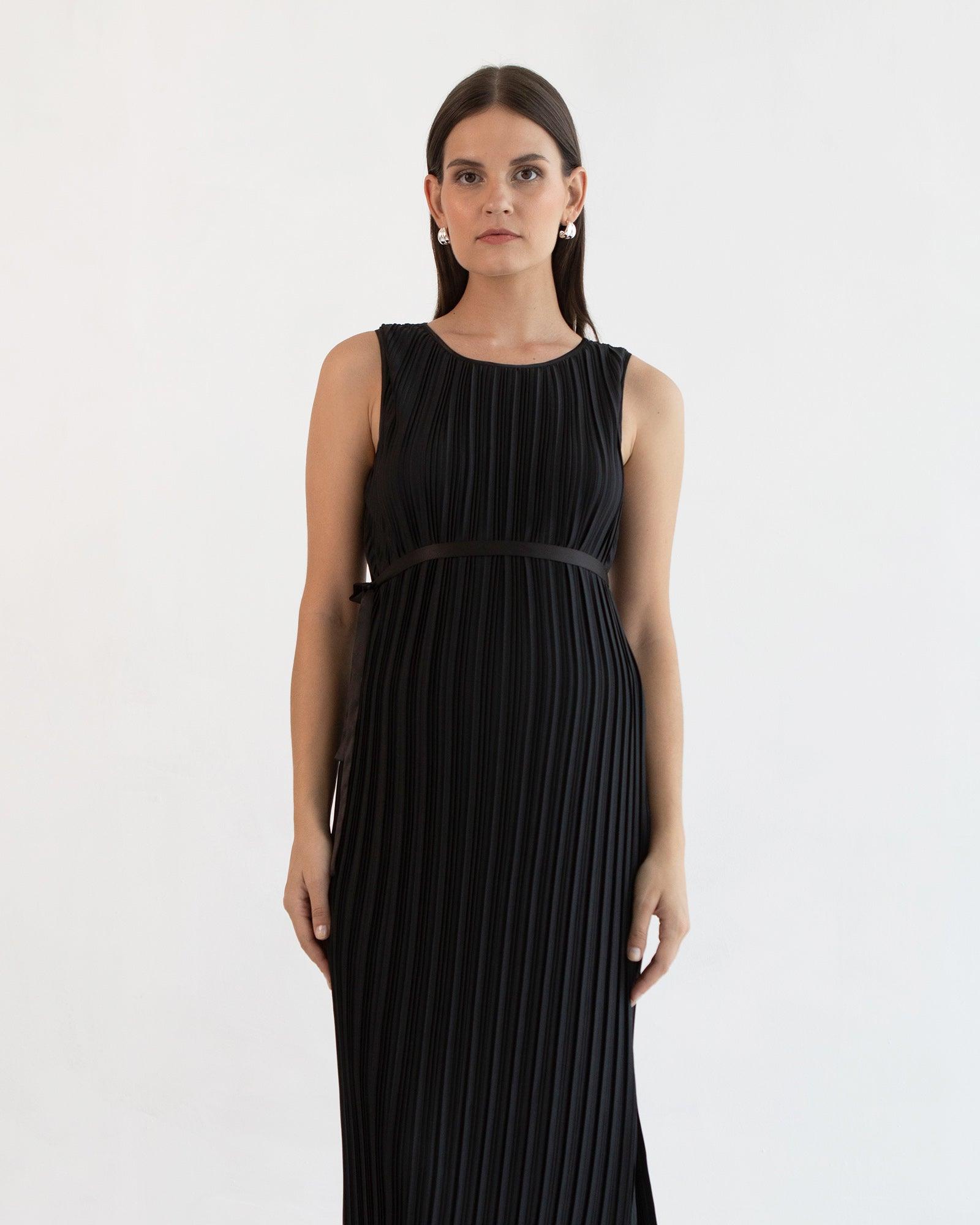 Michelle Pleat Feeding Dress