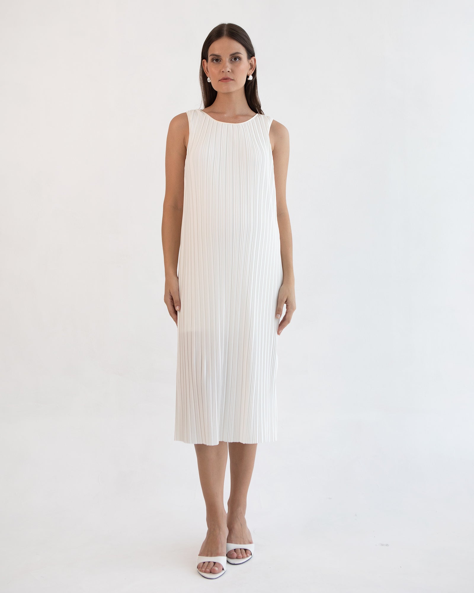 Michelle Pleat Feeding Dress