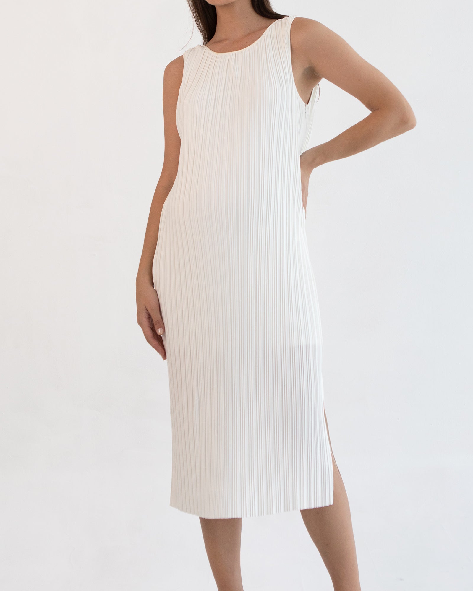 Michelle Pleat Feeding Dress