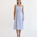 Nina Midi Dress - Blue