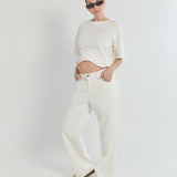 Relaxed Wide Leg Jeans