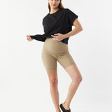 Sage Rib Biker Shorts