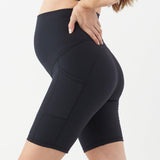 Sage Side Pocket Biker Shorts