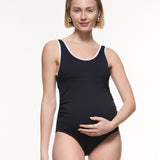 Scooped Neck One Piece Swimsuit
