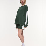 Side Stripe Cotton Shorts
