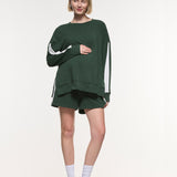 Side Stripe Cotton Shorts