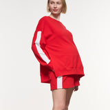 Side Stripe Cotton Shorts