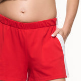 Side Stripe Cotton Shorts