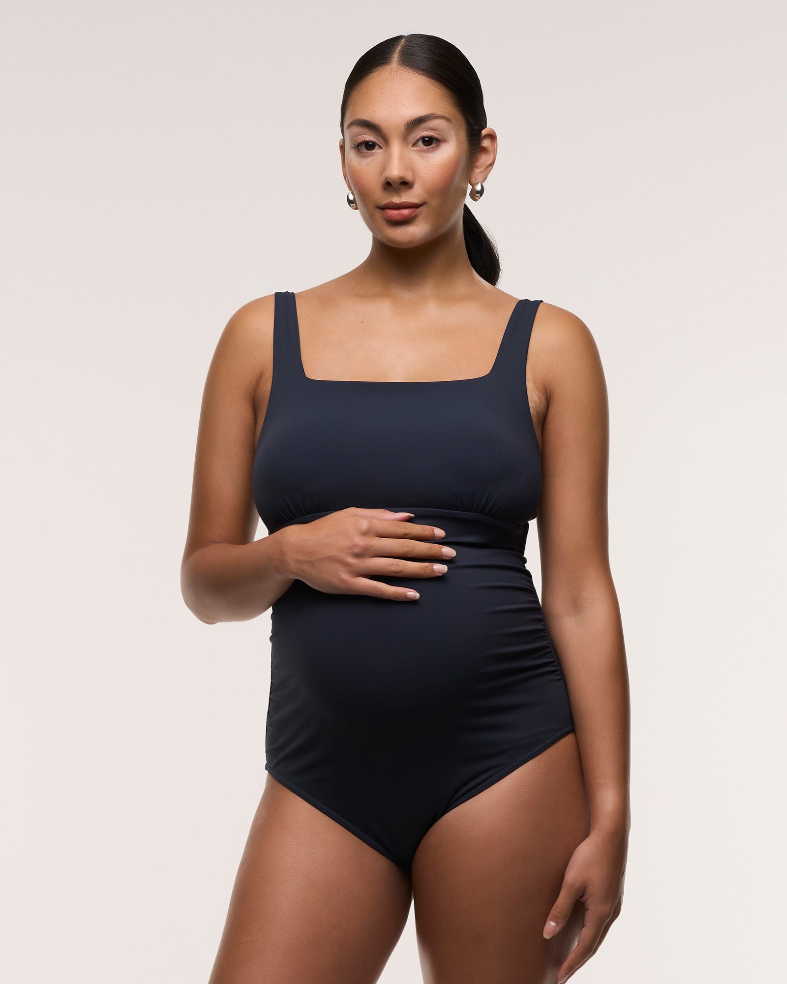 Square Neck One Piece Swimsuit