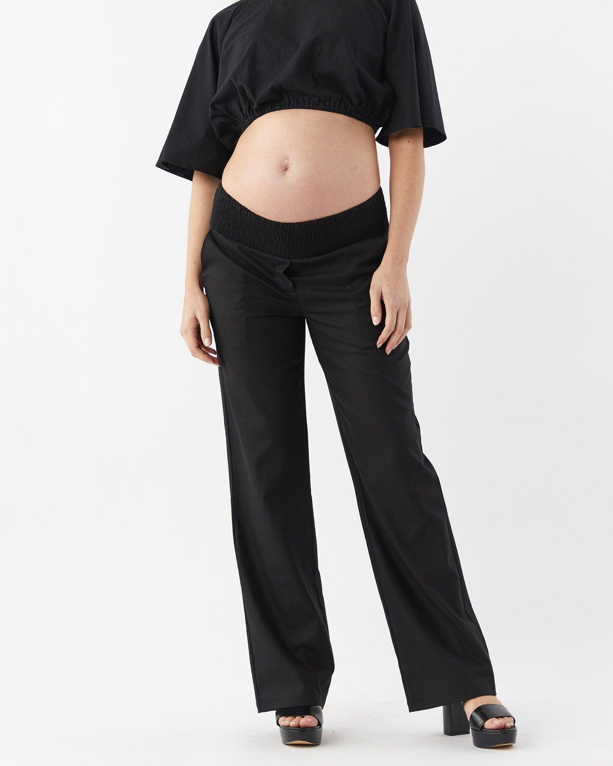 Straight Leg Linen Pants | Soon Maternity