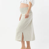 Straight Midi Skirt - Mushroom