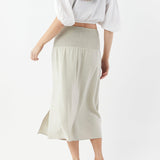 Straight Midi Skirt - Mushroom