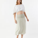 Straight Midi Skirt - Mushroom