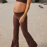 Straight Flare Overbelly Leggings