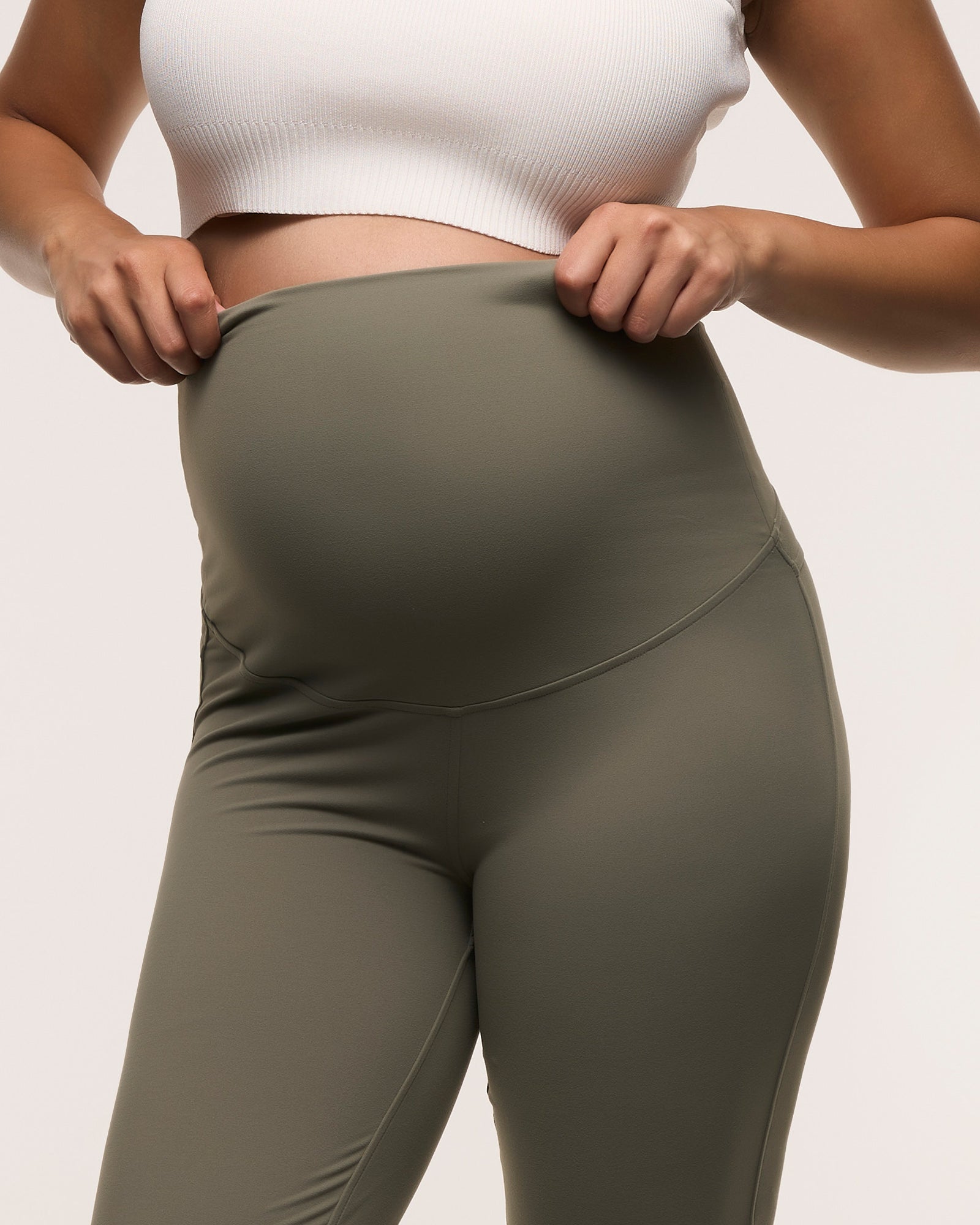 Straight Flare Overbelly Leggings