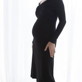 Twist Off shoulder Dress - Black