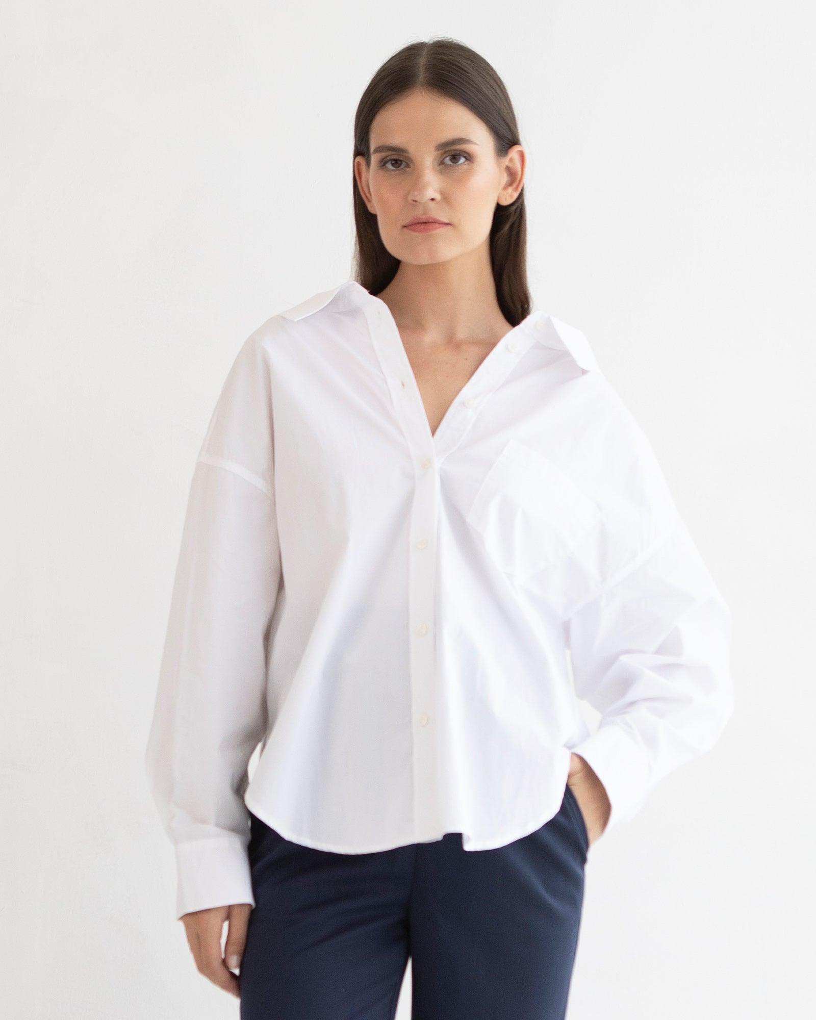 V-Neck Oversized Shirt