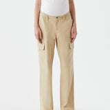 Wide Cargo Pants - Beige