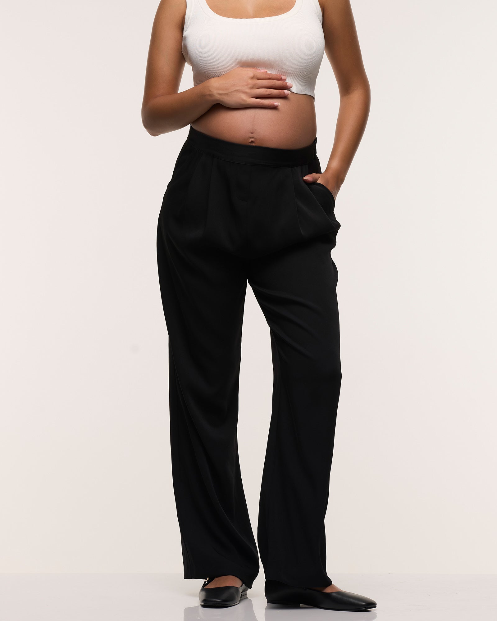 Wide Leg Pleated Pants