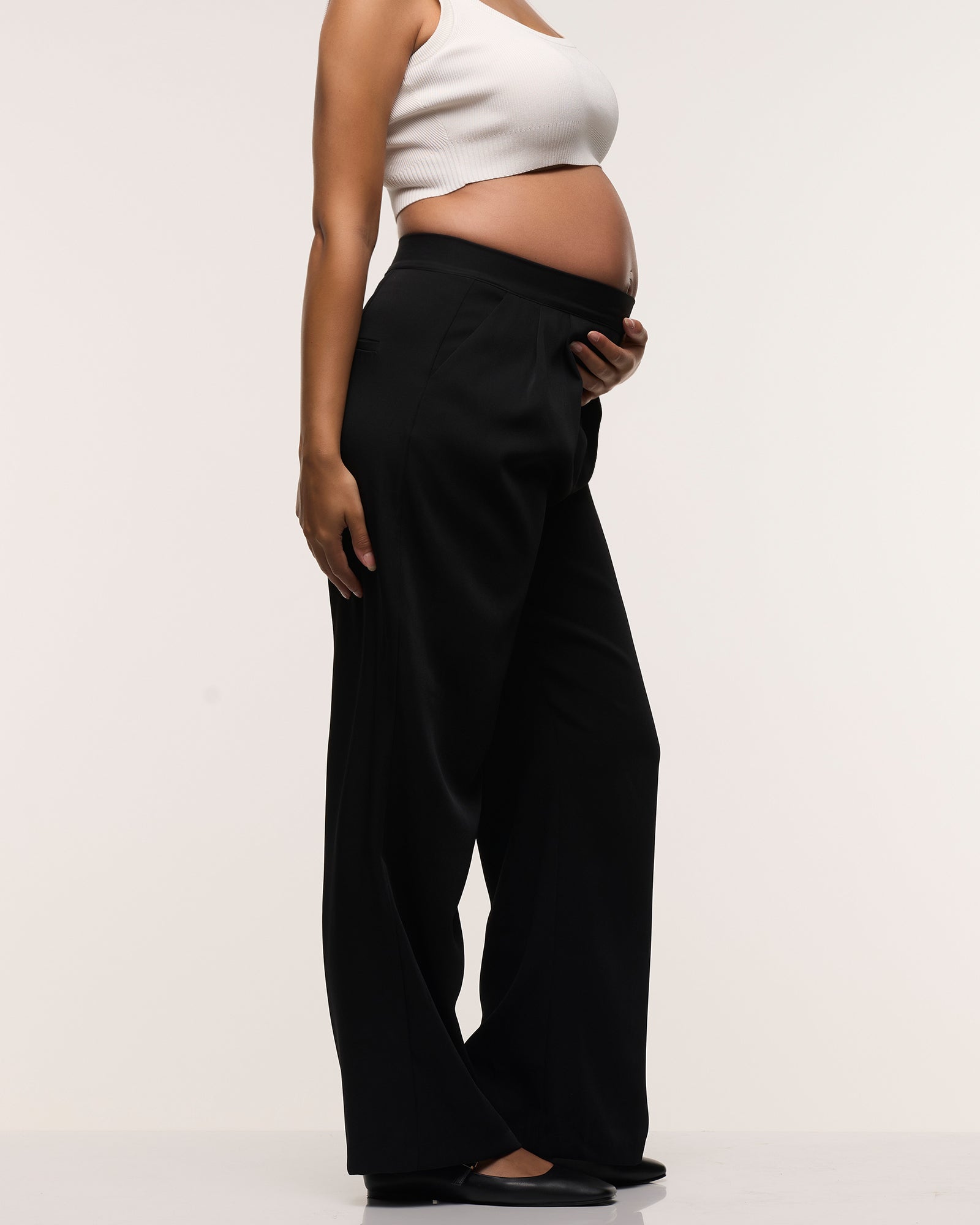 Wide Leg Pleated Pants