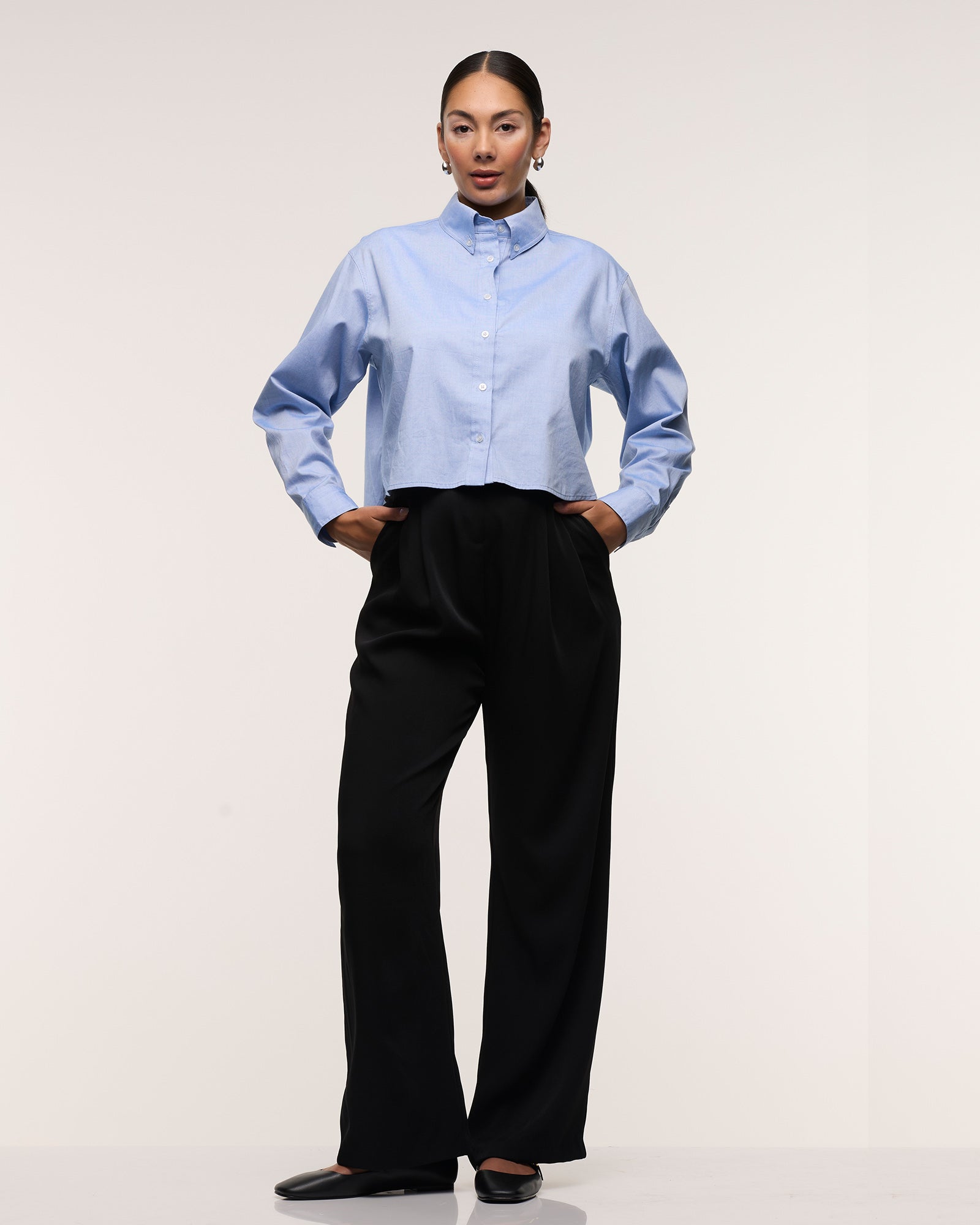 Wide Leg Pleated Pants