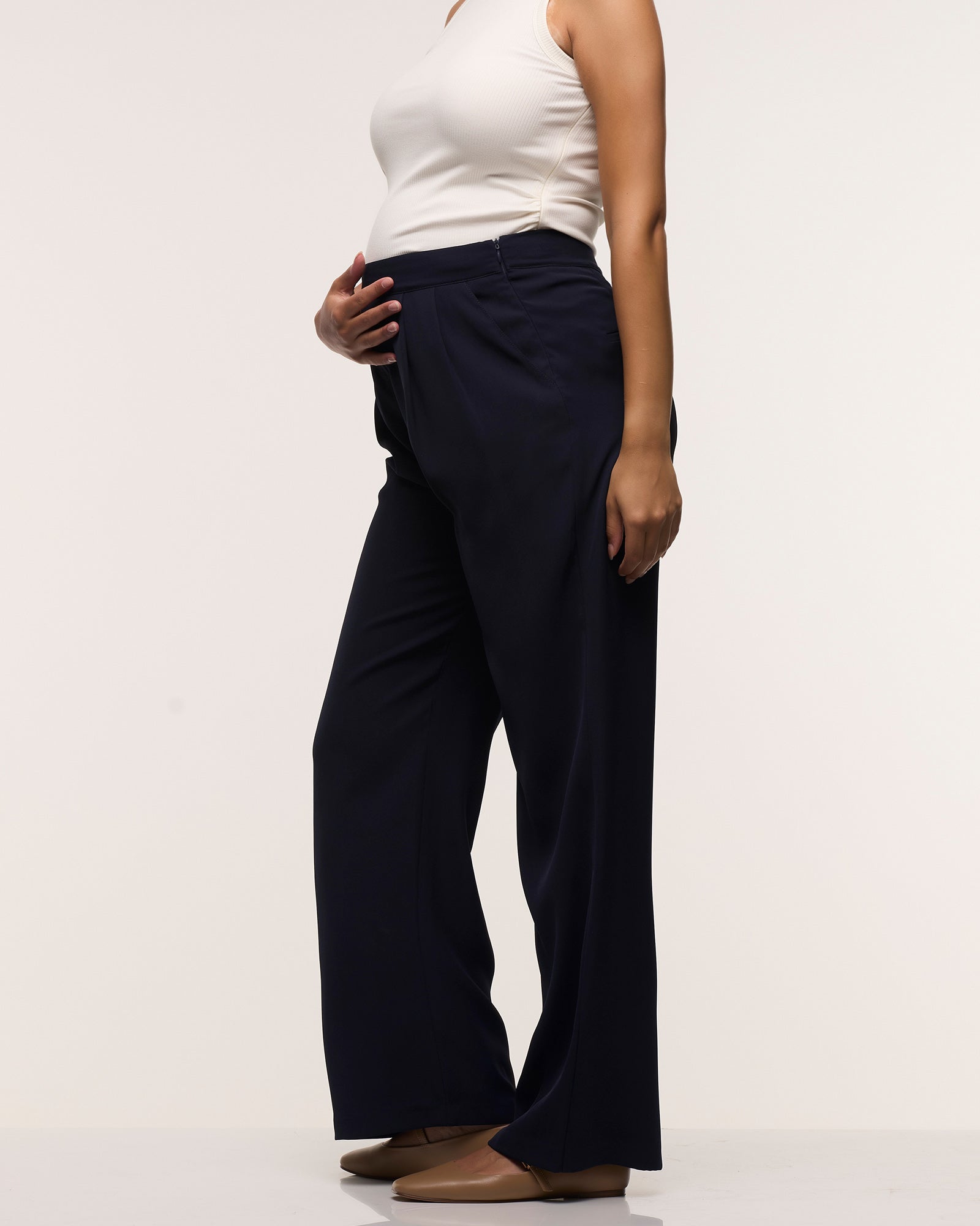 Wide Leg Pleated Pants
