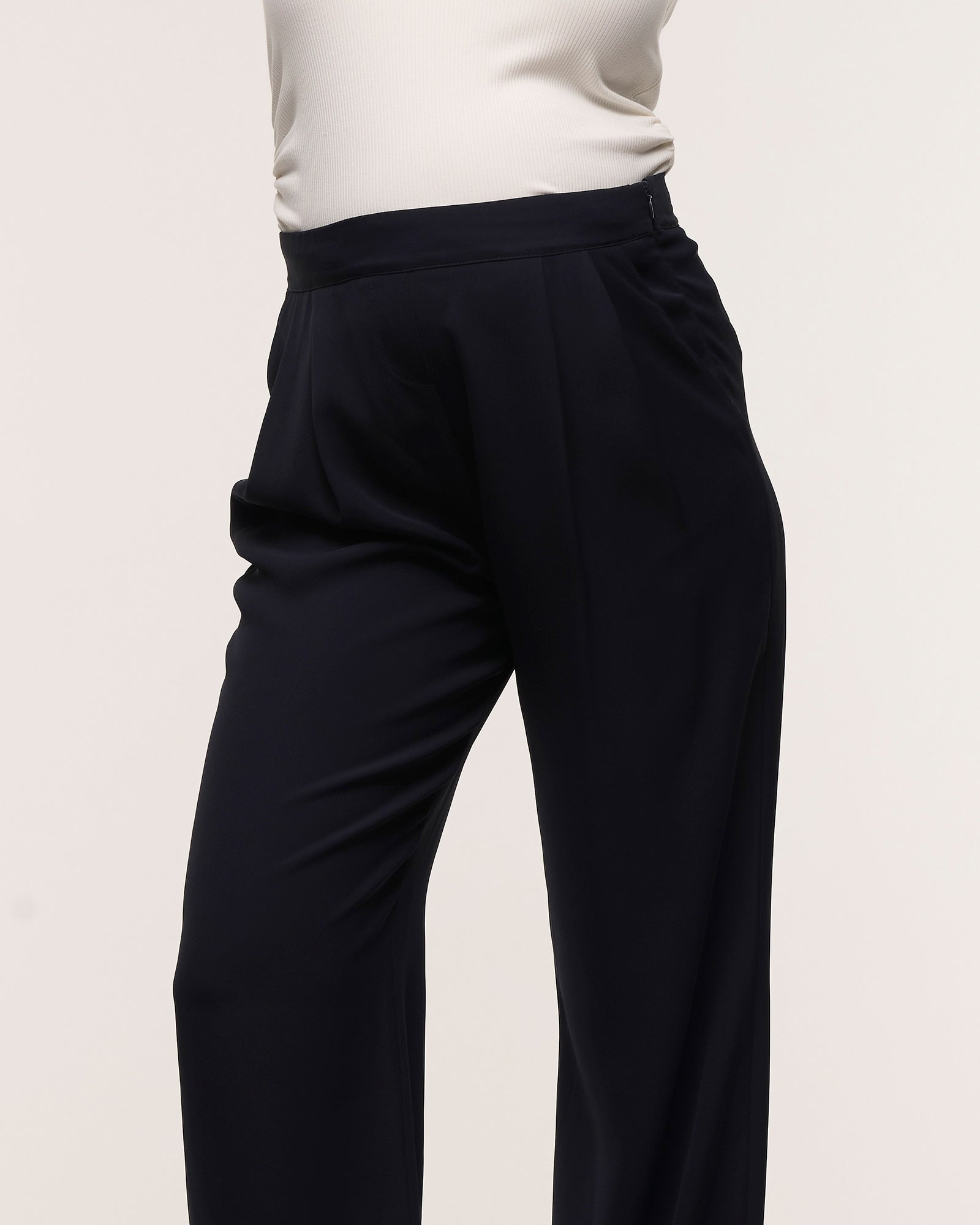 Wide Leg Pleated Pants