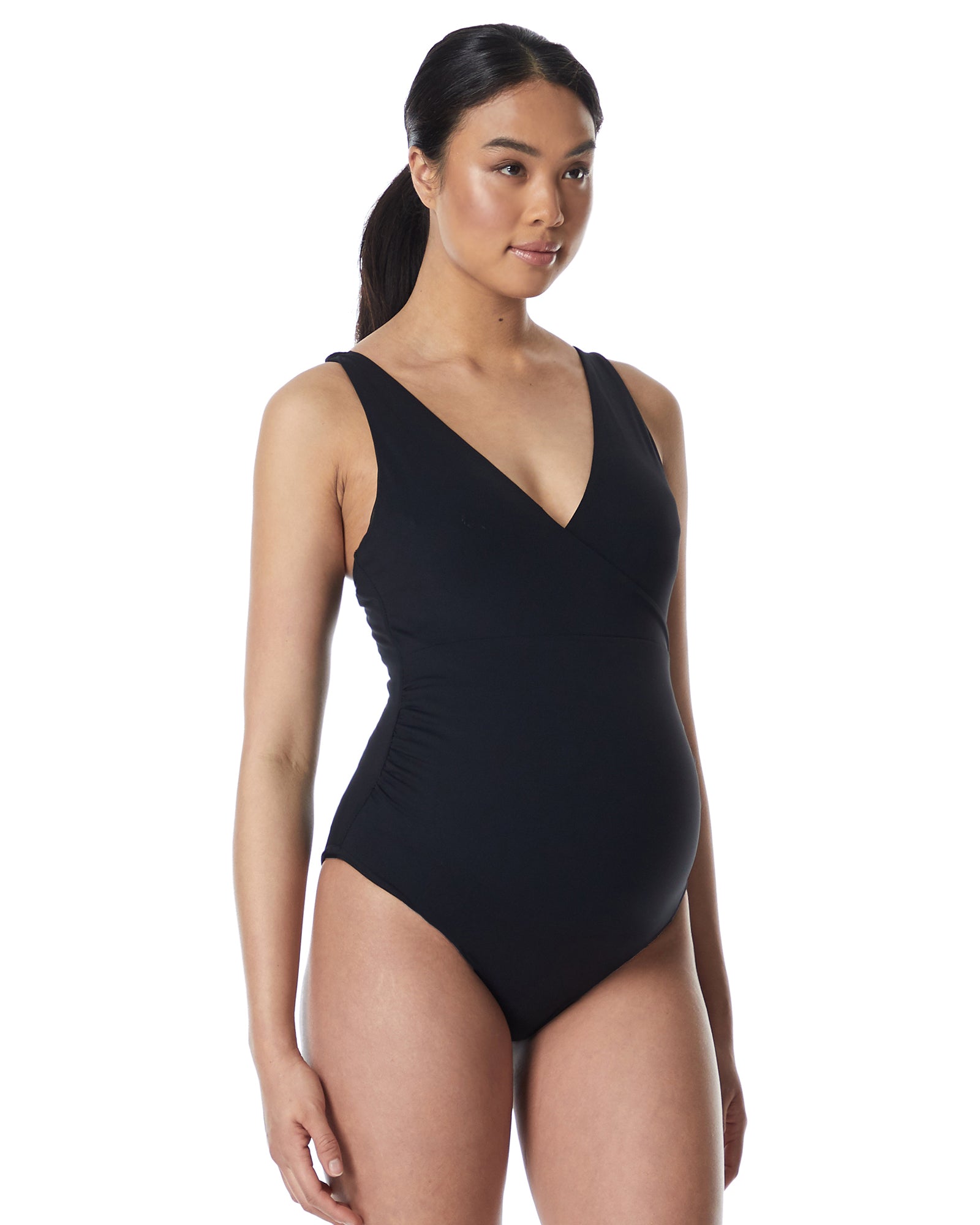Cross Front One Piece Swimsuit