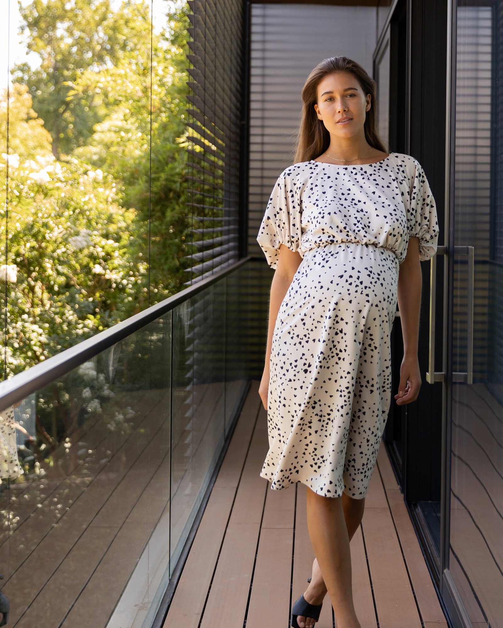 Bias Slip Maternity Skirt