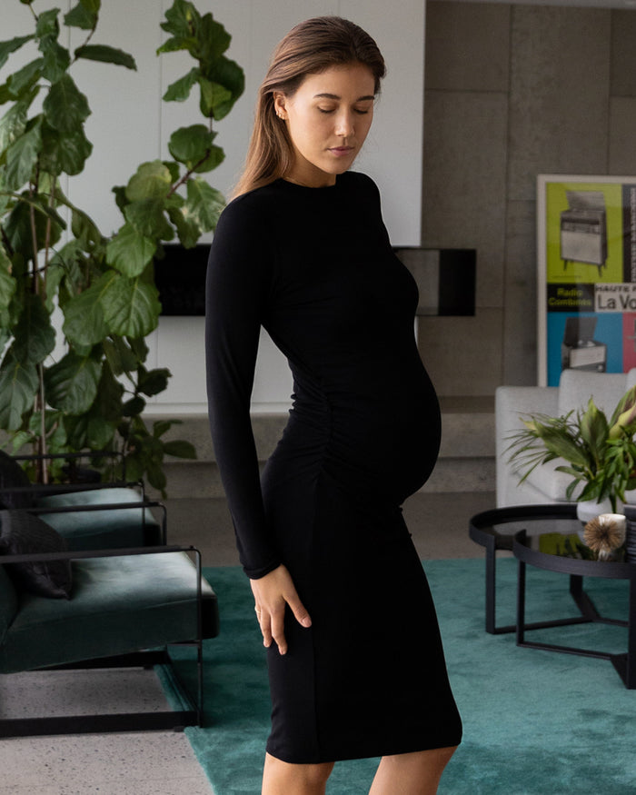 Maternity Slip Dress (Night Garden) – Carry Maternity Canada