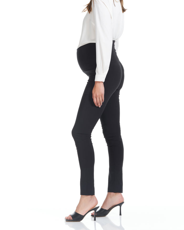 Alana Relaxed Ponti Maternity Work Pants - Ankle or Full in Black – Angel  Maternity USA