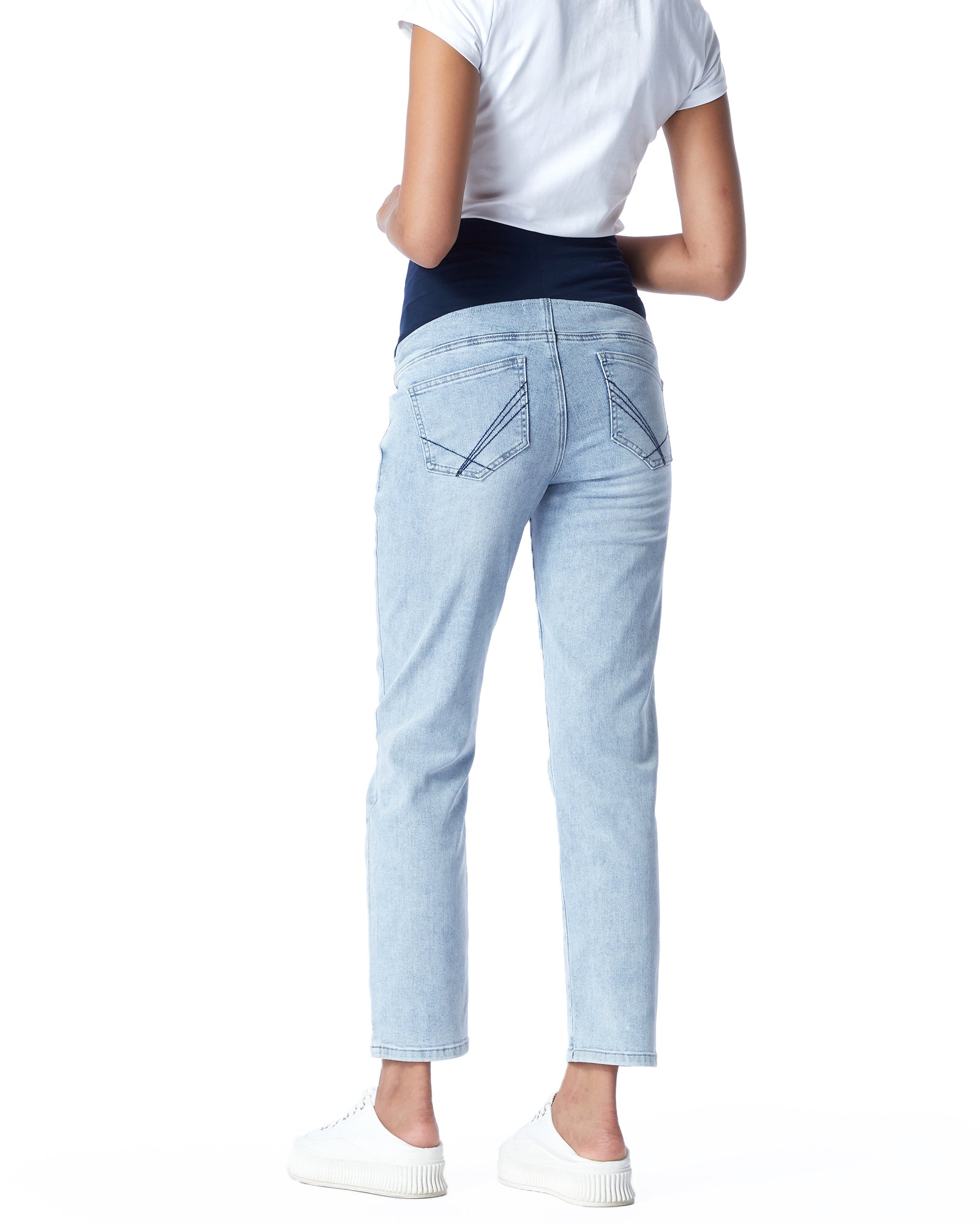 Overbelly Slim Straight Jeans