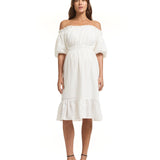 Reve Off Shoulder Midi Dress