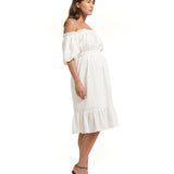 Reve Off Shoulder Midi Dress